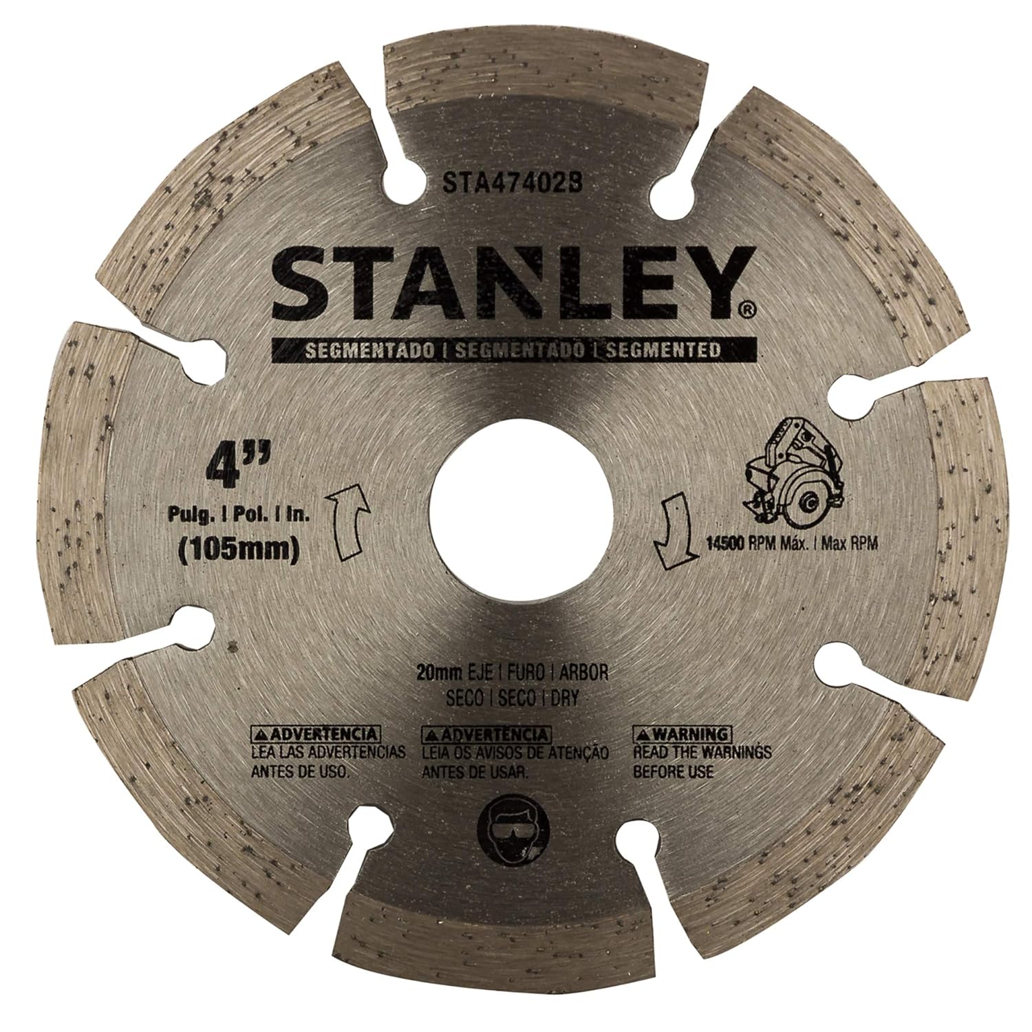 12" x 22mm Stanley Disc Diamond Segmented