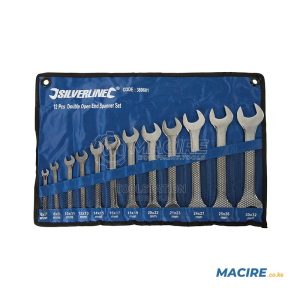 SILVERLINE SPANNER OPEN END 12-PCS 6-32MM